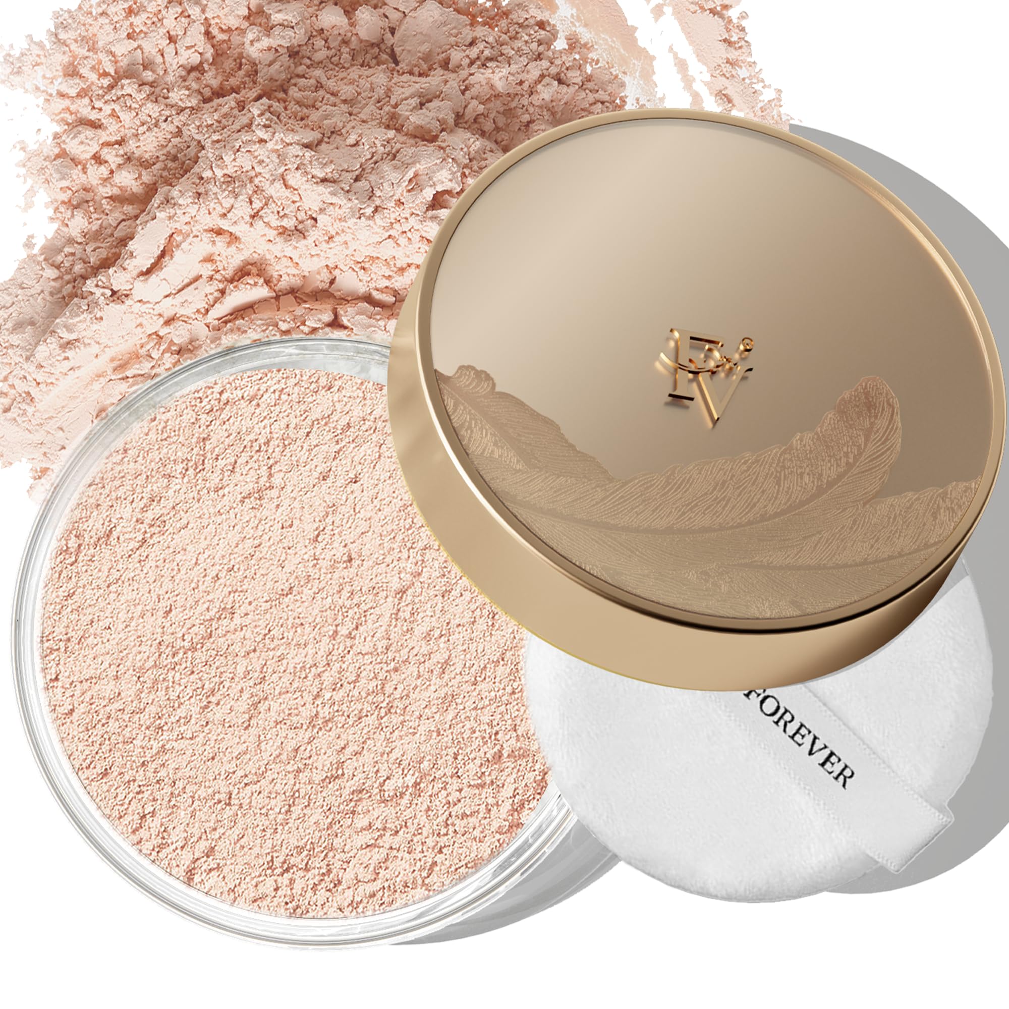FV Setting Powder, Lightweight & Oil-control, Long Lasting Translucent Loose Powder with Matte Finish, Minimizes Pores & Talc-free Baking Powder Makeup for All Skin Types, Shade: Naturally Neutral