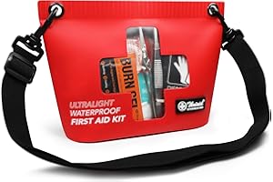 120 PCS Waterproof First Aid Kit, Portable Small Boat Dry Bag Bug Out Bag, Emergency Medical Kit Ideal for Boating, Camping, 
