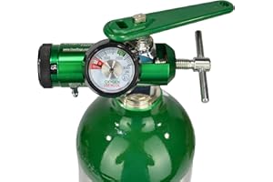 Lightning X Products O2 Mini Oxygen Regulator CGA-870 Gauge Flow Rate 0-15lpm with Wrench