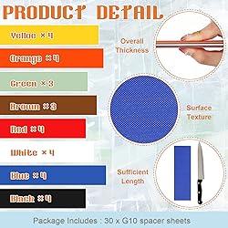30 Pieces G10 Spacer Sheets 6.3 x 1.97 x 0.04