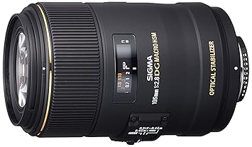 【クリックで詳細表示】SIGMA 単焦点マクロレンズ MACRO 105mm F2.8 EX DG OS HSM ニコン用 フルサイズ対応 258559