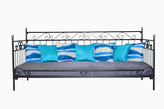 naka24 Metallbett Lattenrost Bettgestell Jugendbett Schlafzimmerbett Mod.30 (100 x 200 cm)