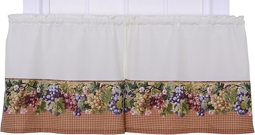 Amazon Com Ellis Curtain Kitchen Collection Tuscan Hills Grapes
