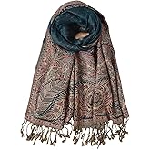 TUSHUSTY Pashmina Feel Shawls Wraps Rave Scarf for Women Soft Silky Reversible Men Scarves Hijab