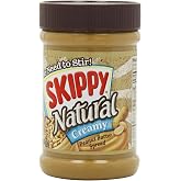 SKIPPY Peanut Butter, Natural Creamy, 15 Ounce (Pack of 6)