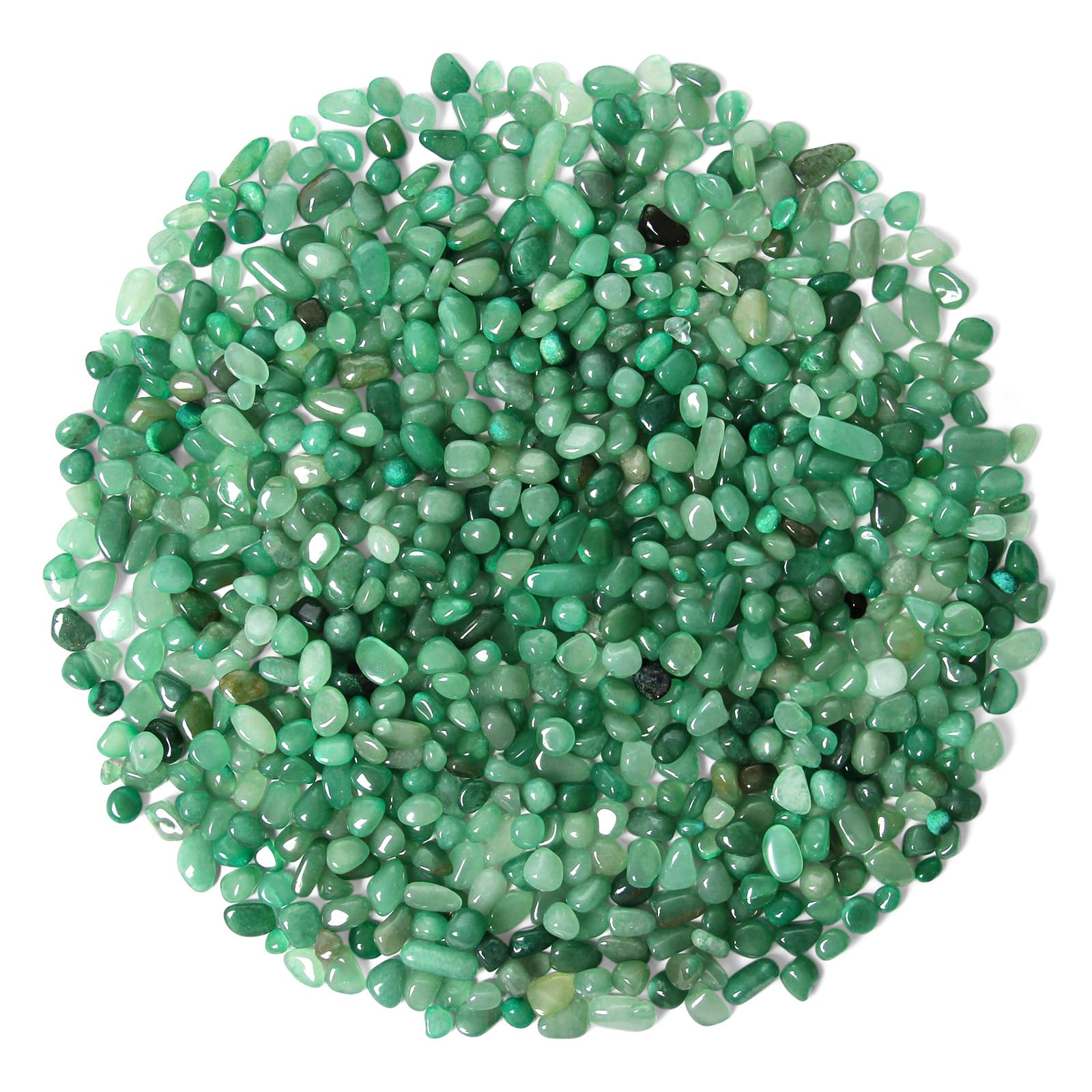 1.1lb Natural Green Aventurine Crystal Chips Bulk | Polished Tumbled Gemstone Gravel for Resin Art, Jewellery Making, Crafts & Home Décor