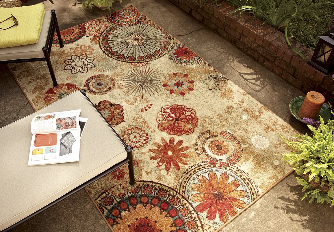 Mohawk Home Alexa Medallion Indoor/ Outdoor Printed Area Rug, 7'6x10