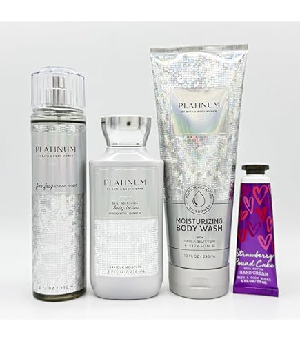 Amazon.com : Bath & Body Works Platinum 4 Piece Set - Fragrance