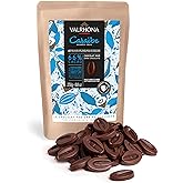 Valrhona Dark French Semisweet Chocolate Discs for Baking (Feves). Premium CARA&Iuml;BE 66% Cacao Grand Cru Blend. Better than Chocolate Chips, Perfect For Cookies, Cakes, Mousses, Frostings, Hot Chocolate