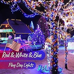 4th of July Patriotic Decoration Lights - 200 Count