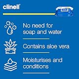 Clinell Antimicrobial Hand Wipes 200 Wipes Alcohol Free Dermatologically Tested view 8