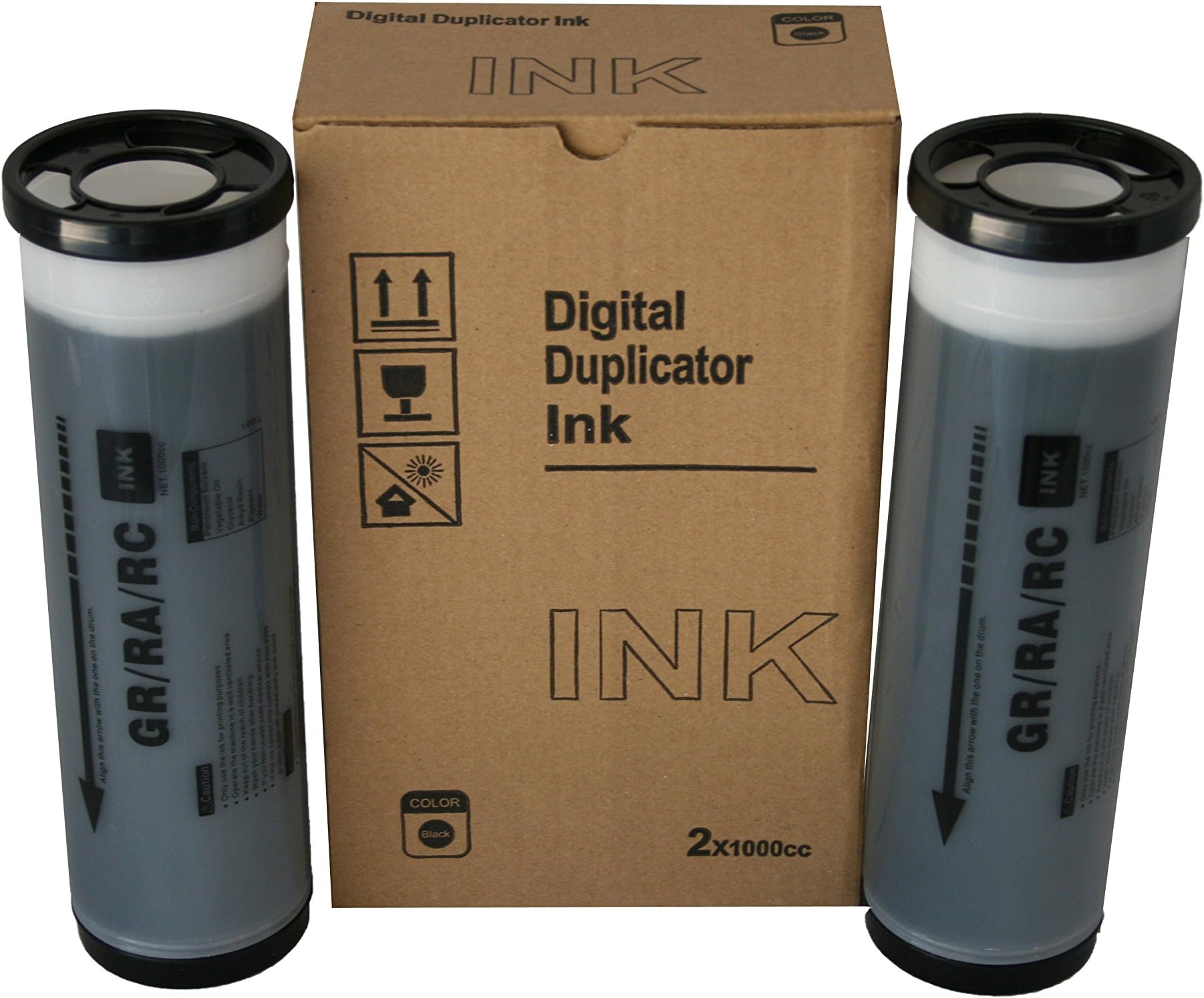 2 Riso S-539 & S-569 Compatible Ink Tubes, For Risograph GR 1700, 1750, 2700, 2710, 2750, 3710, 3750, RA 4200, 4900, 5900, RC 4000, 4500, 5600, 5800 Duplicators