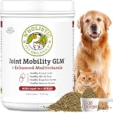 Hip and Joint Supplement for Dogs and Cats, 1 Lb, 45 Scoops | Green Lipped Mussels, MSM, Glucosamine for Dogs &amp; Cats Mobility Support - All In One Joint Supplement with Multivitamins