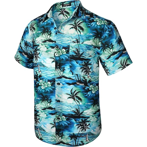 Camisa Hawaiana De Manga Corta Para Hombre Fresca, Informal Y