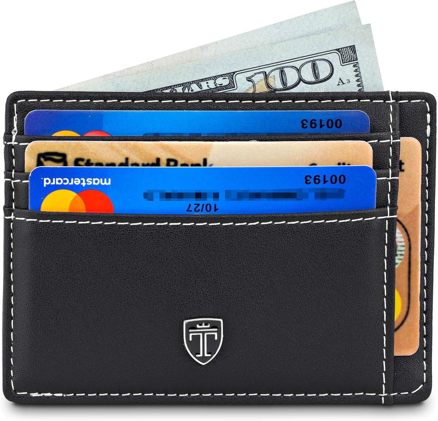 TRAVANDO Front Pocket Wallet Minimalist Slim Wallets for Men TEXAS 9