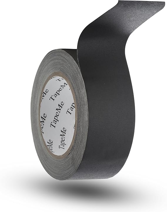 TapeMe Heavy Duty Gaffer's Tape Black, 2" X 30 Yards, 10.8