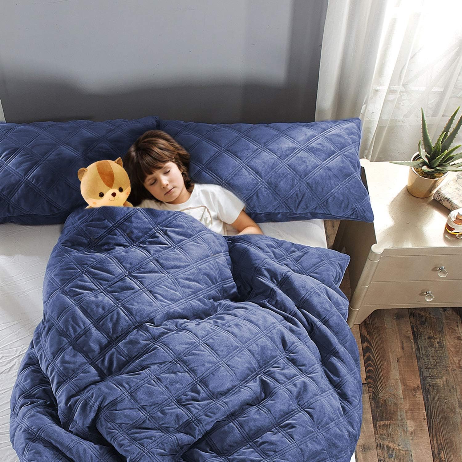 Amazon.com: JOLLYVOGUE Weighted Blanket Duvet Cover 41x60Inches, Cozy