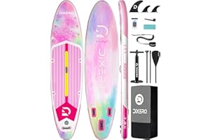 Dixero Inflatable Stand Up Paddle Board with SUP Accessories, Anti-Slip EVA Deck, 11'*33" Inflatable Paddle Boards for Adults & Youth of All Skill Levels