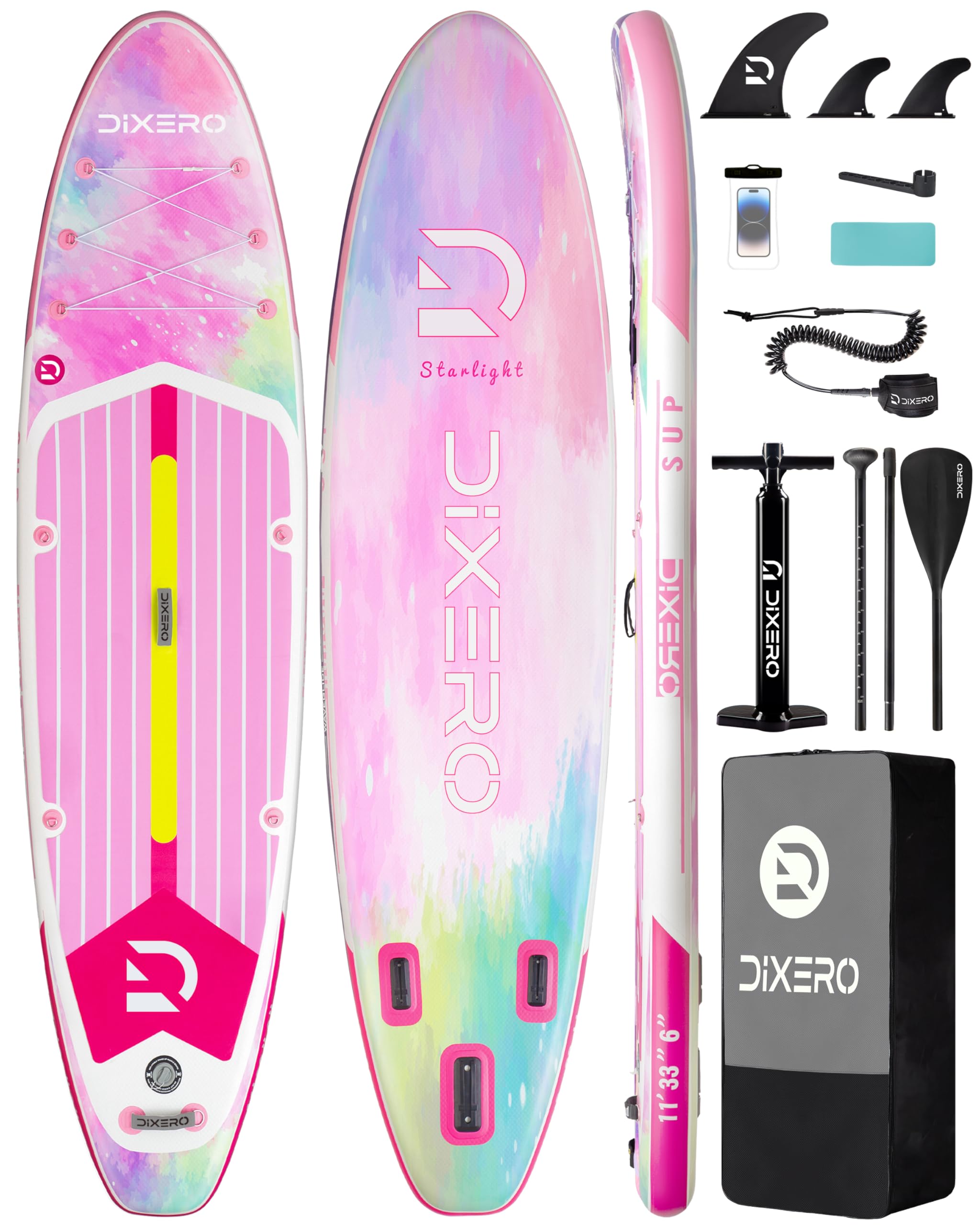 Dixero Inflatable Stand Up Paddle Board with SUP