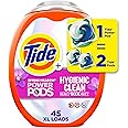 Tide Hygienic Clean Heavy 10x Duty Power PODS Laundry Detergent Pacs For Visible and Invisible Dirt, Spring Meadow Scent, 45 Count