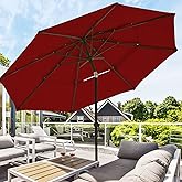 wikiwiki Patio Umbrellas Outdoor Table Market Umbrella for Garden, Lawn, Deck, Backyard & Pool