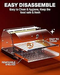 PYY Commercial Food Warmer Display, 2-Tier Electric