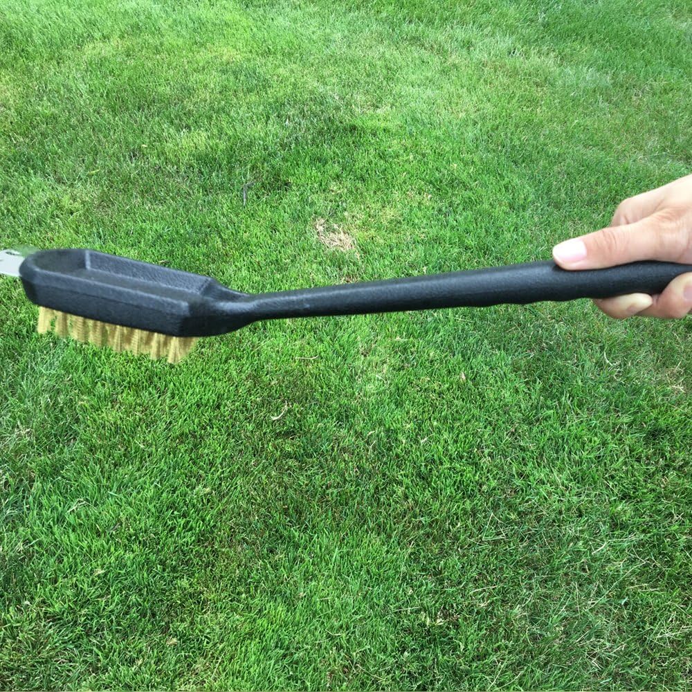 G-Box Barbecue Grill Brush and Scraper, 15 Inch Long Handle BBQ Brush,Tough Scraper and Thicker Durable Bristles, for Charcoal Gas Electric and Infrared Outdoor BBQ Grill: Home & Kitchen