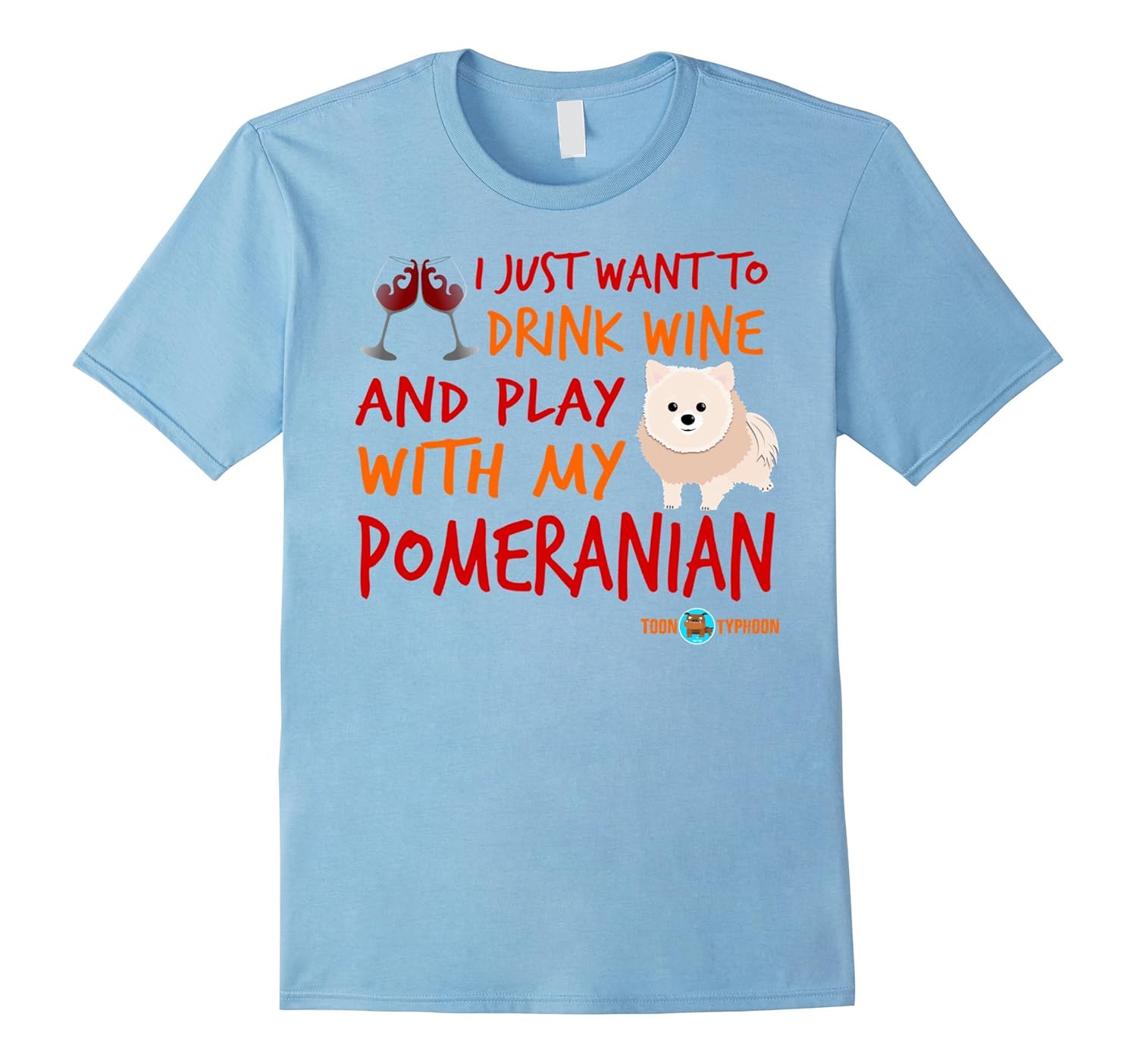 Drink wine and play with my... | A Great Pomeranian gift-ANZ