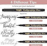 Surcotto 6 Pack Calligraphy Pens Set for Beginners Black Ink view 3