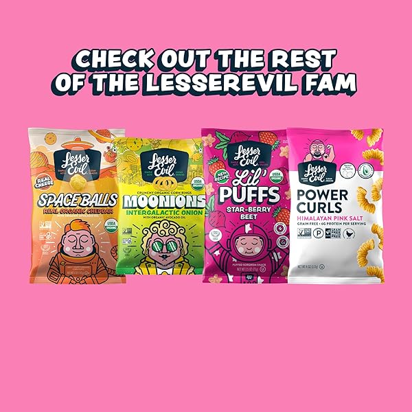 LESSEREVIL HIMALAYAN PINK SALT ORGANIC POPCORN, PREMIUM QUALITY, MINIMALLY PROCESSED, NO VEGETABLE OIL, 0.46 OZ, PACK OF 24