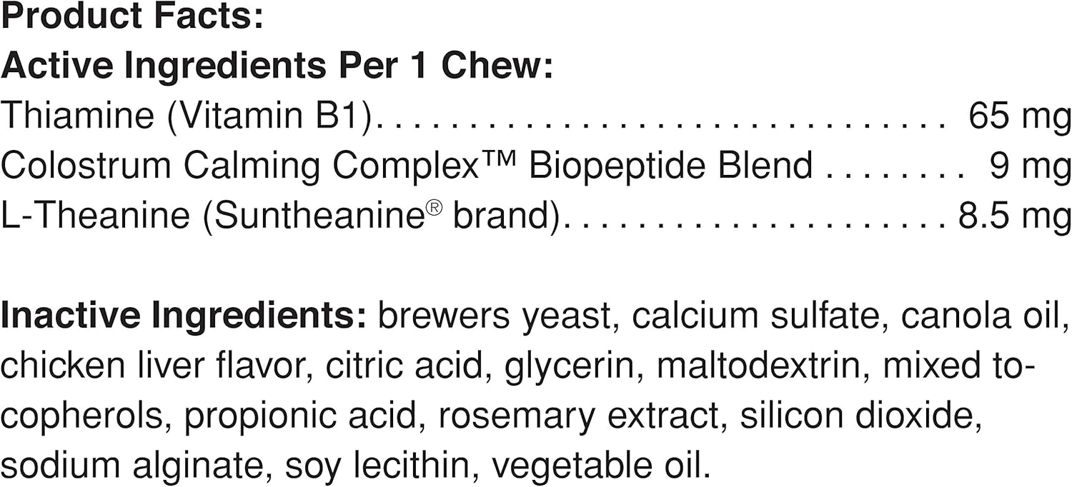 Pet Naturals of Vermont - Calming for Cats, Behavioral Support Supplement, 30 Bite Size Chews : Pet Supplies