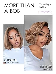 LUVME HAIR Ash Blonde Short Bob Wig - Human