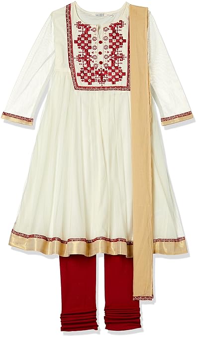 Girls' Straight Regular Fit Salwar Suit