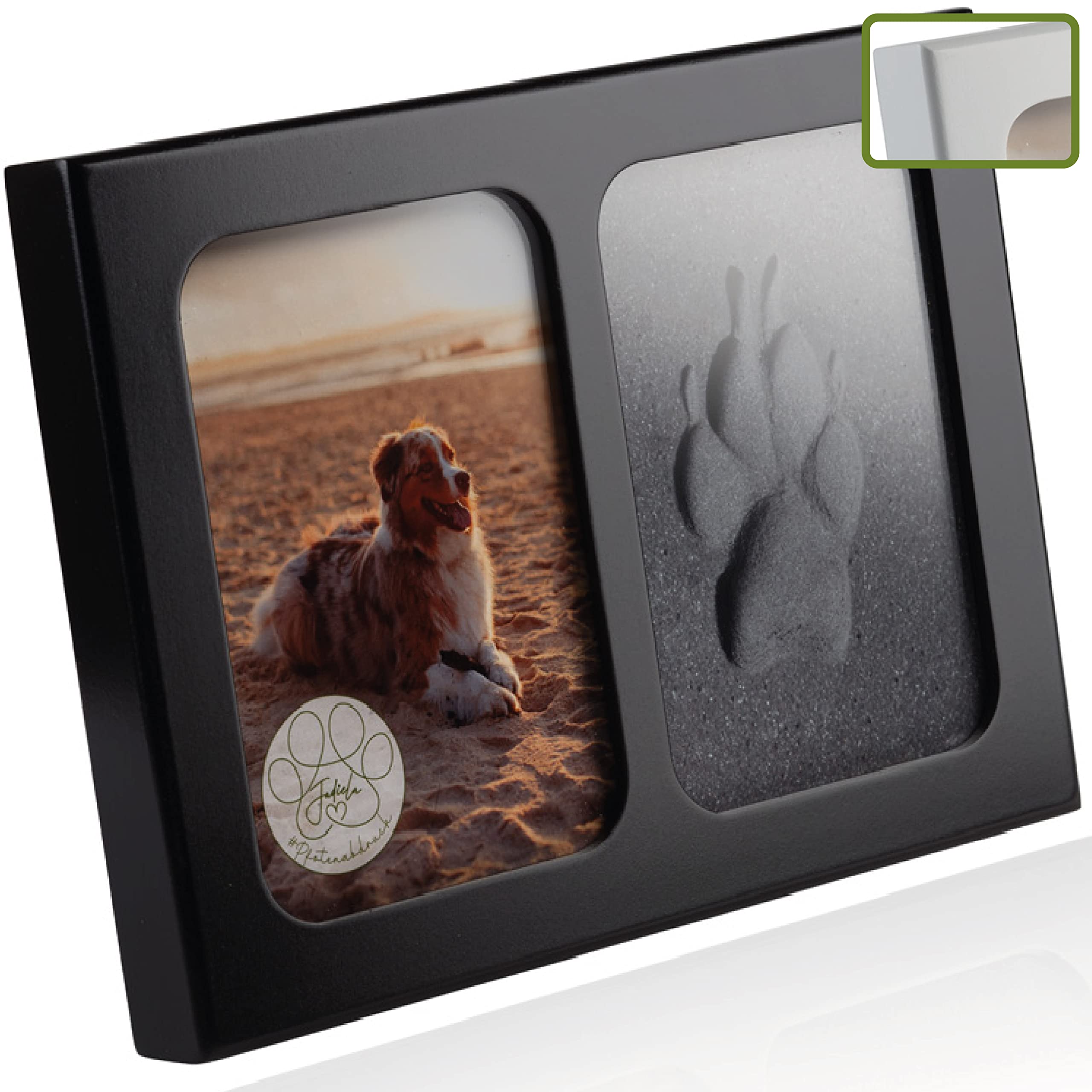 Jadiela 3D Photo Frame for Dog or Cat Paw Prints Made in Germany