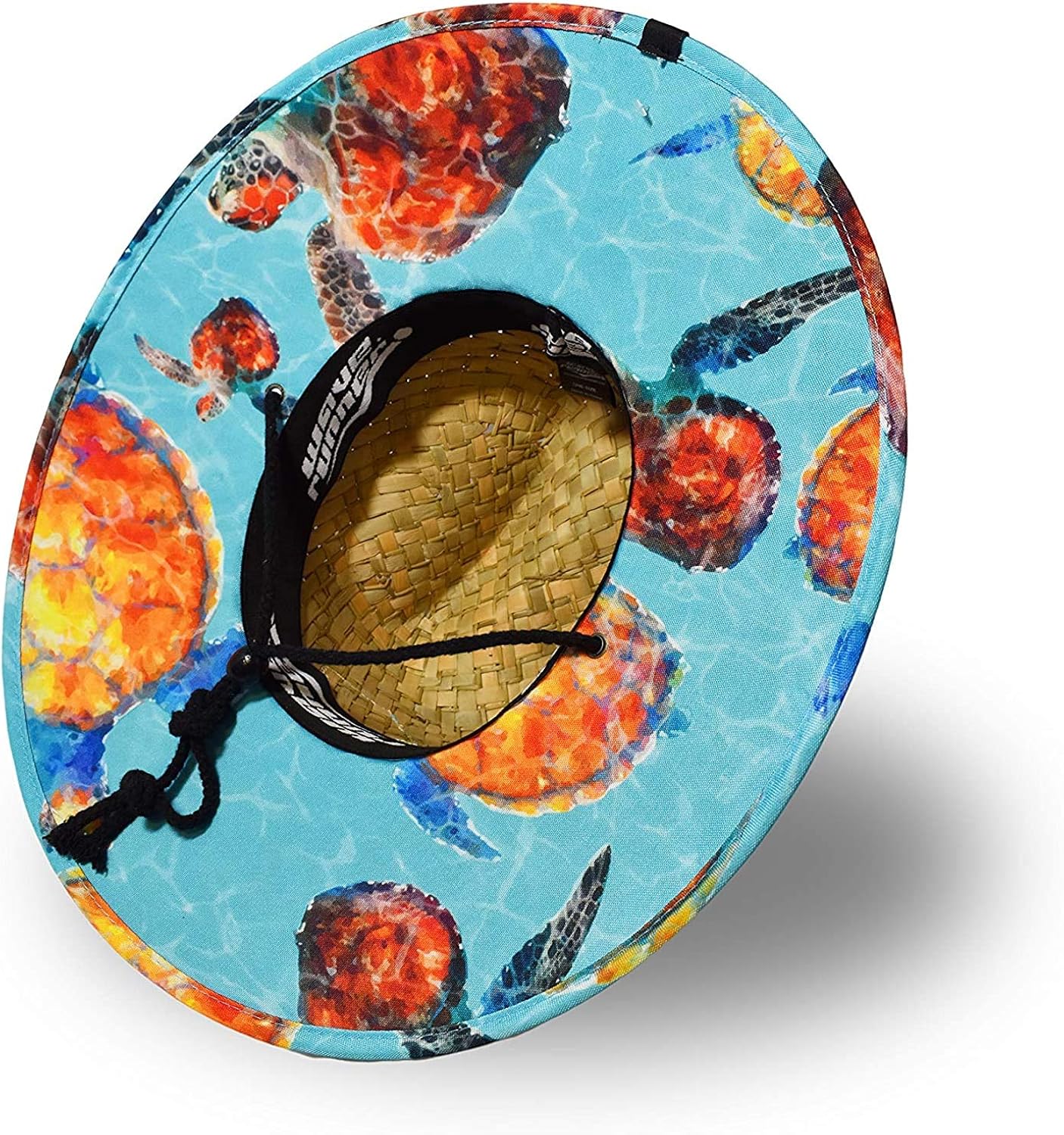 WAVERUNNER Men's Beach Straw Hat- Wide Brim Sun Hat with UPF 50+ Protection (Palm) at  Men’s Clothing store