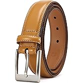 CHAOREN Mens Belts Leather Gift for Men - Ideal Match for Mens Dress Shoes
