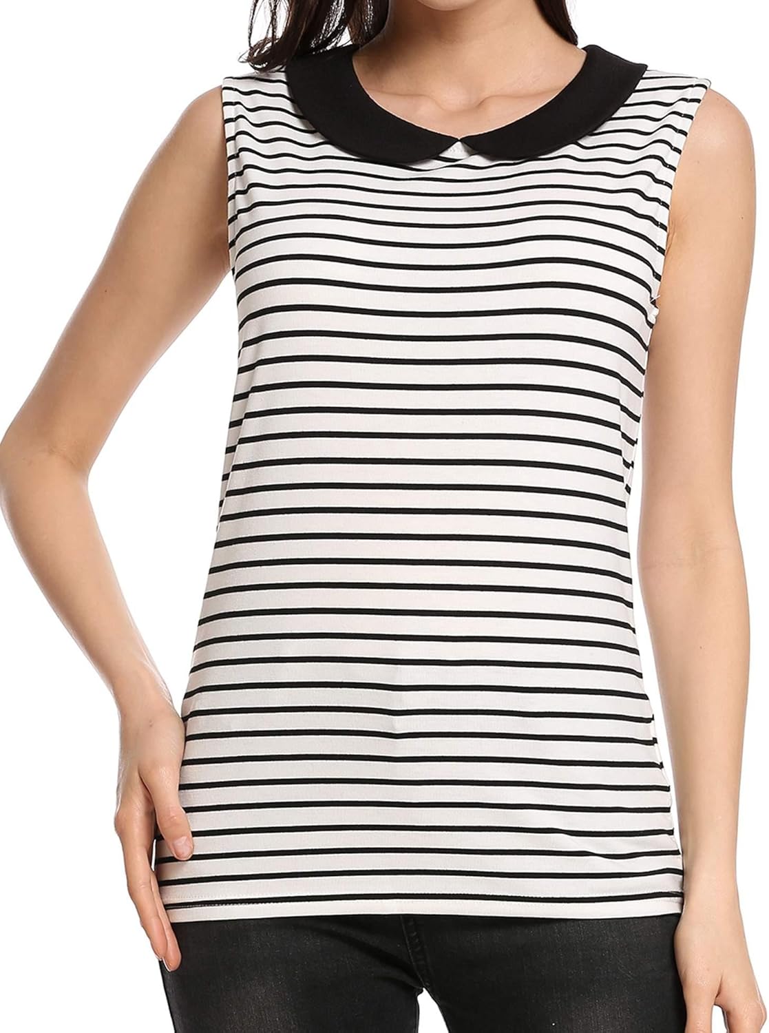 white sleeveless shirt womens