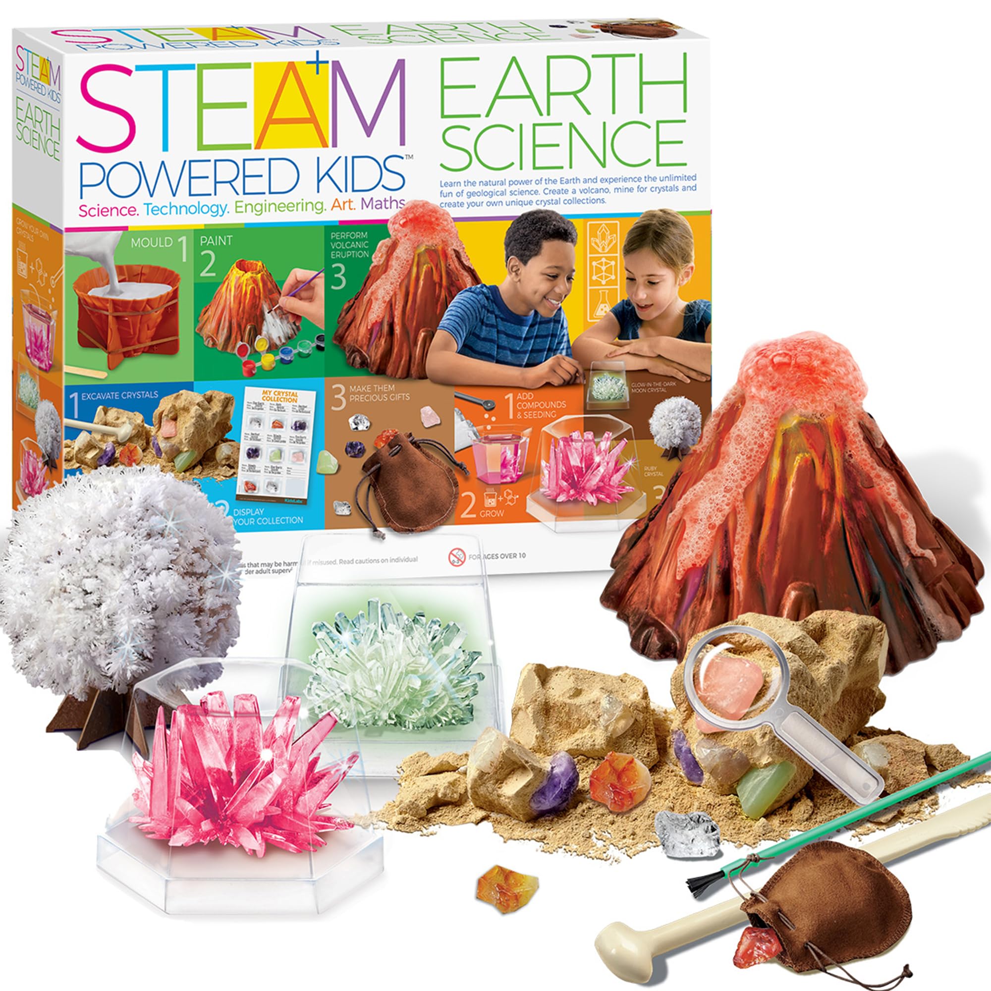 4M STEAM Powered Kids - Earth Science, Bumper Science and Activity Kit for Ages 10+ — image 1