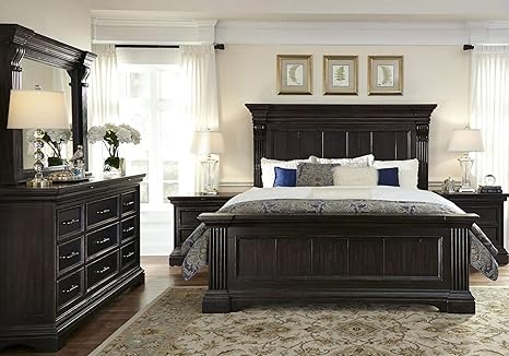 Amazon Com Pulaski Caldwell 6 Piece Panel Bedroom Set