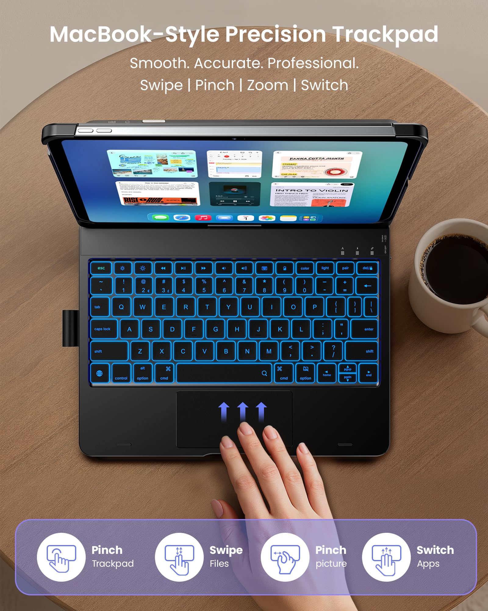 typecase Touch iPad 10th Generation Case with Keyboard (10.9