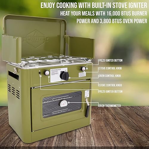 Hike Crew Outdoor Gas Camping Oven w/Carry Bag CSA Approved