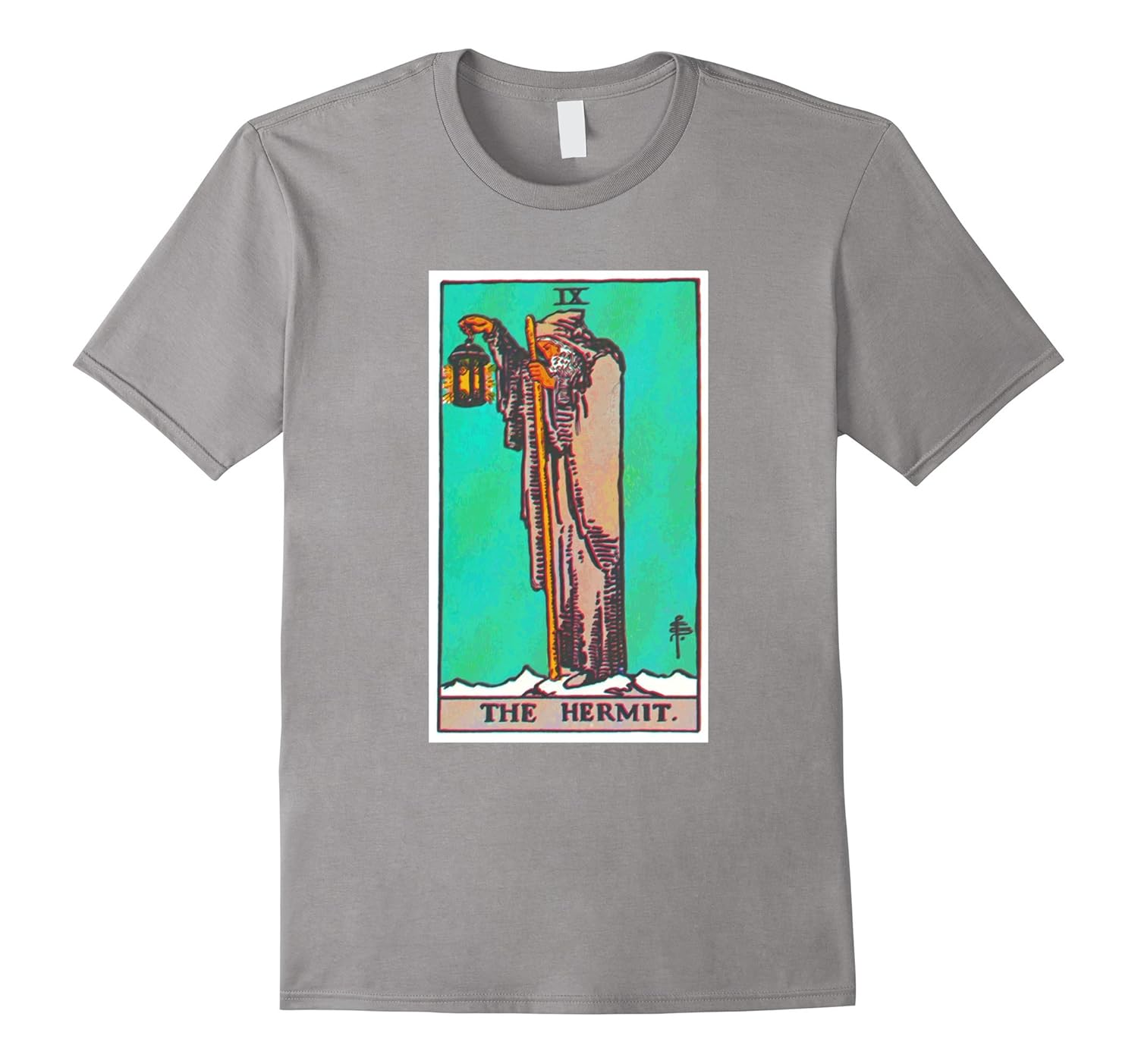 The Hermit Tarot Card T-Shirt Tee Shirt-ANZ