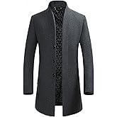 FASHINTY Men's Classical France Style Warm Wool Coat #1W1F153160123