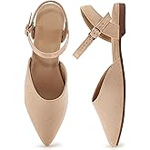 Alicegana Womens Sandals Flat Shoes - Closed Pointed Toe Dressy Flats 2026 Comfortable Business Casual Walking Sandal