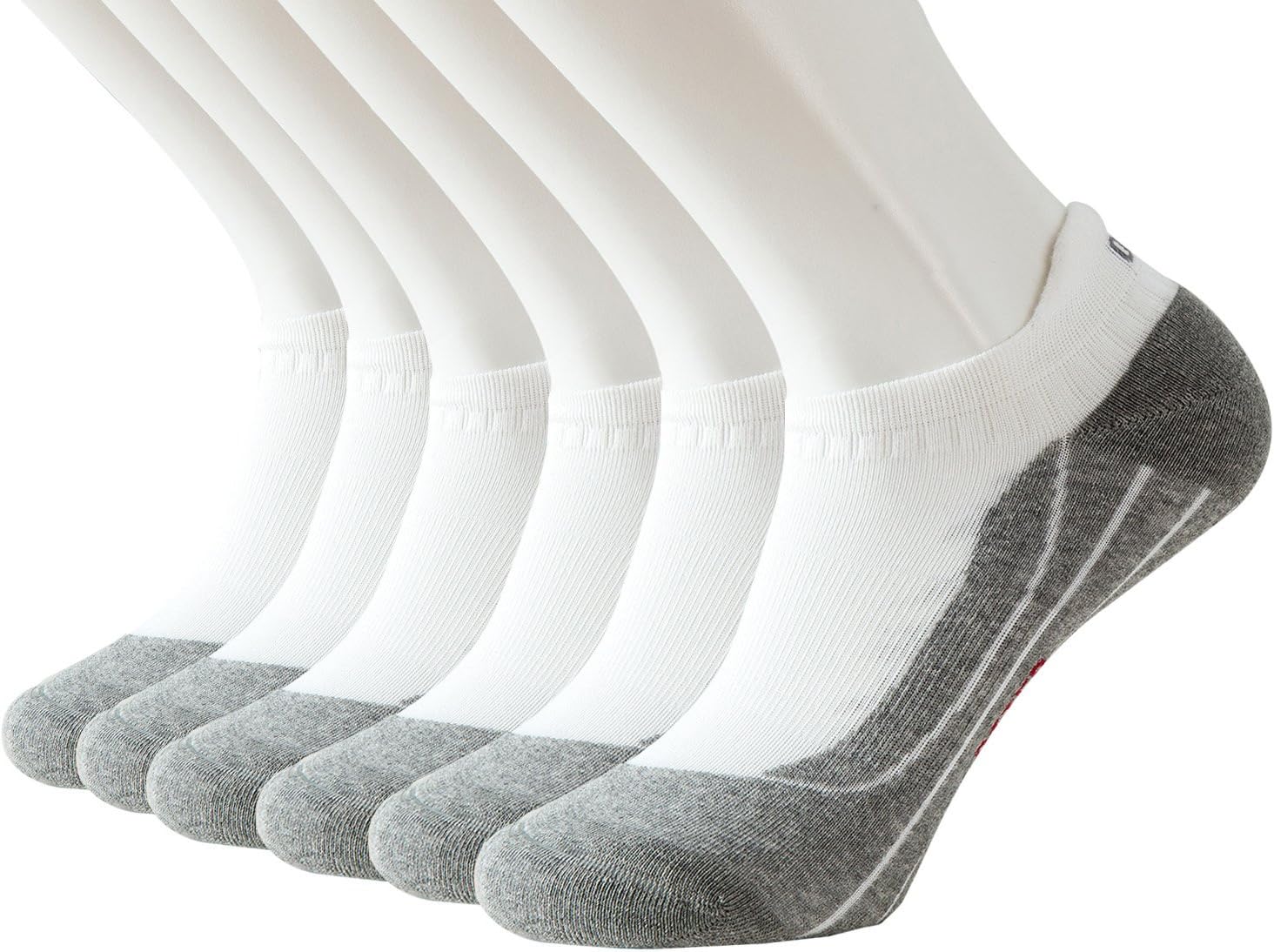 Odor Resistant Cushioned Athletic Shockproof Ankle Tab Socks 6PACK