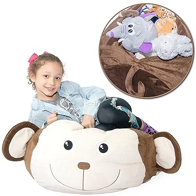 Large Plush Toy Storage Bean Bag Soft Comfy Kuwait Ubuy