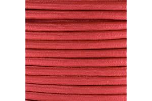 Paracord Planet Bungee Nylon Shock Cord 2.5mm 1/32", 1/16", 3/16", 5/16", 1/8”, 3/8", 5/8", 1/4", 1/2 inch Crafting Stretch String 10 25 50 & 100 Foot Lengths Made in USA