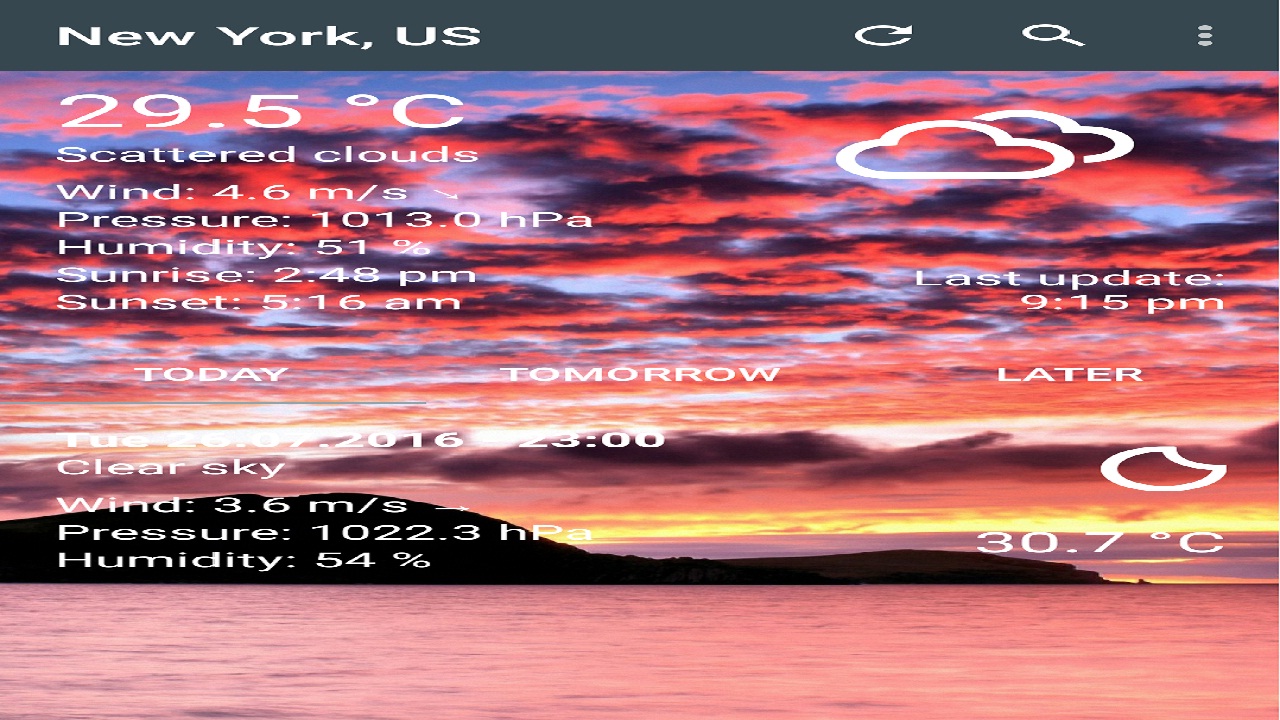 Weather Status Appstore for Android