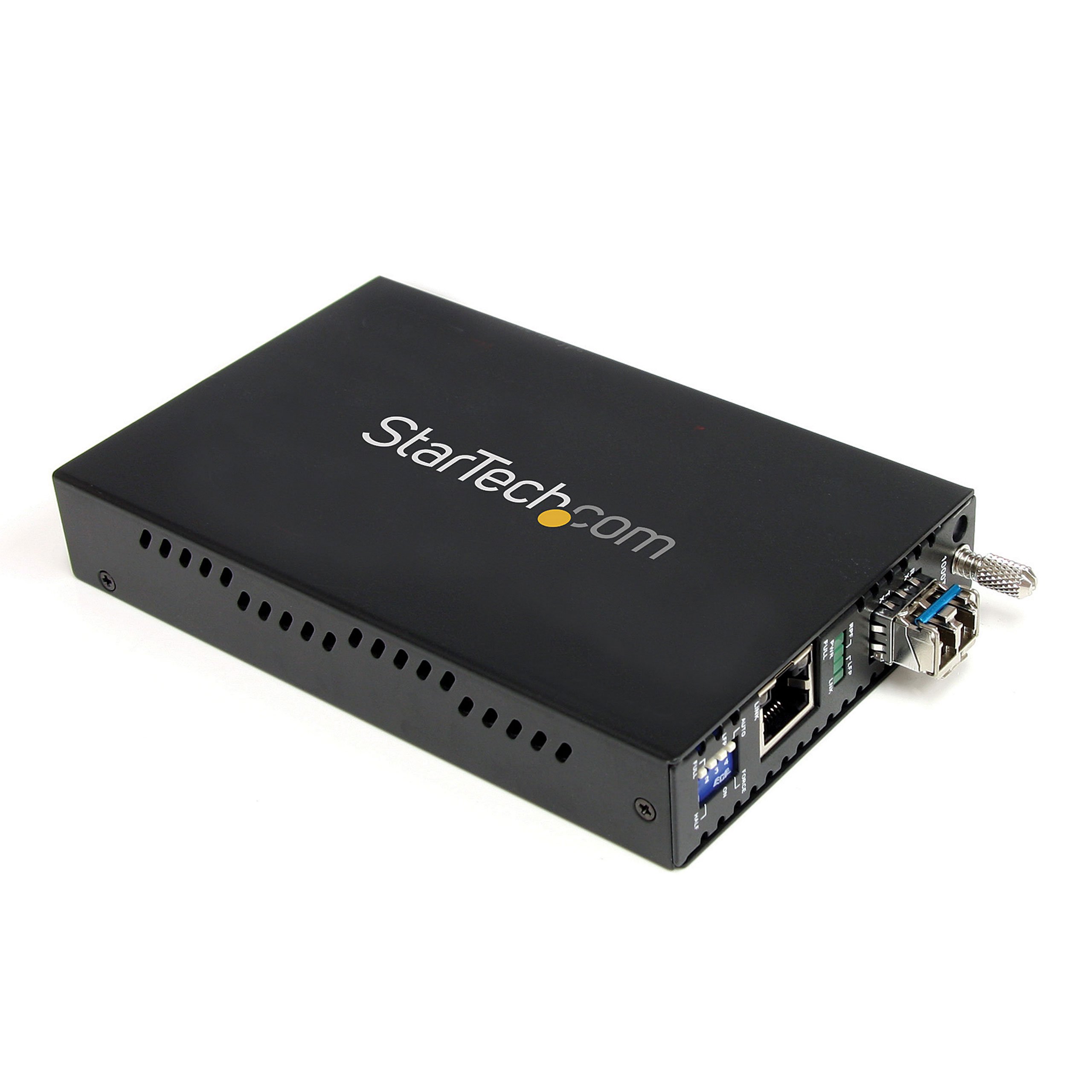 StarTech.com Single-Mode (SM) LC Fiber Media Converter for 10/100/1000 Network - 40km - Gigabit Ethernet - 1310nm- with SFP Transceiver (ET1000S40LC2)