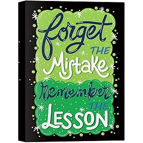 SIGNWIN Canvas Wall Art Forget The Mistake Remember...